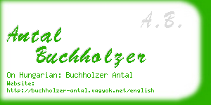 antal buchholzer business card